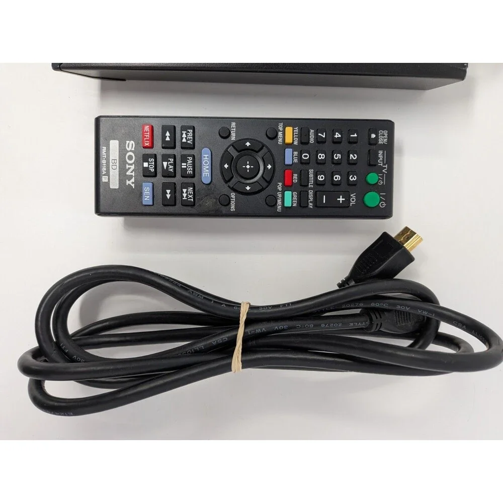 Sony BDP-S3100 Blu-ray DVD Player WiFi Streaming Remote HDMI Cable Tested Works